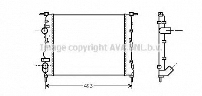 AVA QUALITY COOLING rt2218 -  Радиатор, охлаждение двигателя
